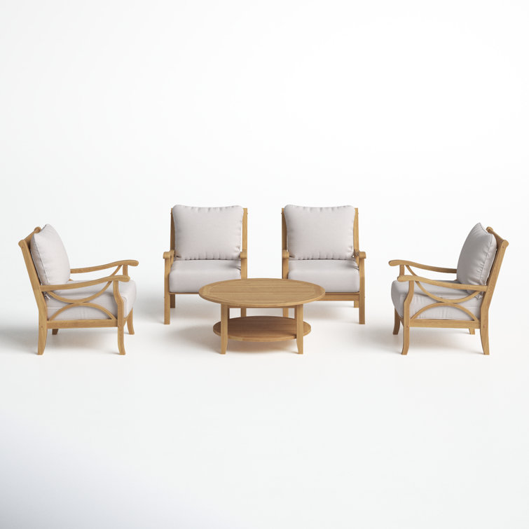 Brunswick Teak Seating Group with Cushions